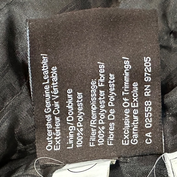 Danier Leather Jacket Chestnut Brown Size L - Picture 10 of 13